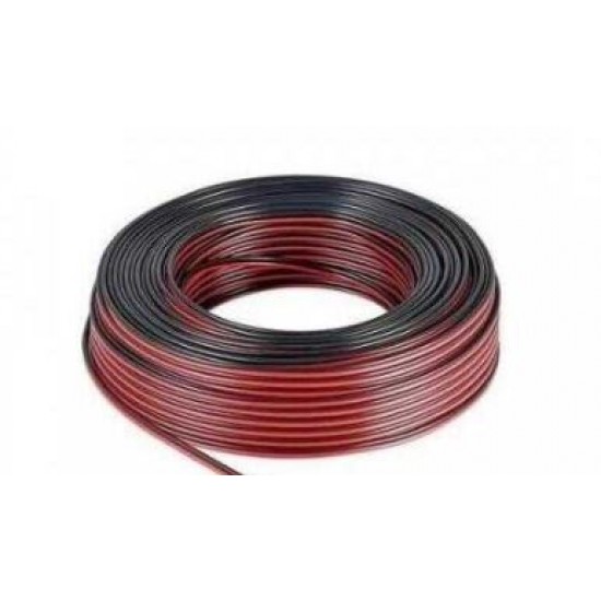 ÜNAL 2X0,75 MM KORDON KABLO SİYAH/KIRMIZI CU/CU (10 METRE)