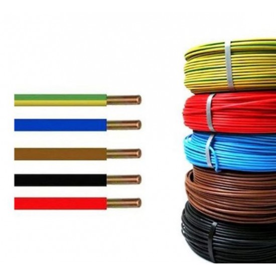 ÜNAL 1.5 MM2 NYA KABLO (KAHVE - MAVİ -SARIYEŞİL) 100 METRE