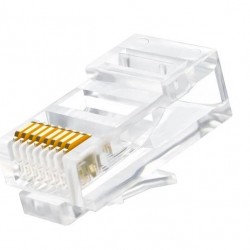 RJ45 Cat6 Yeni Nesil Delikli Jack Konnektör 10 Adet