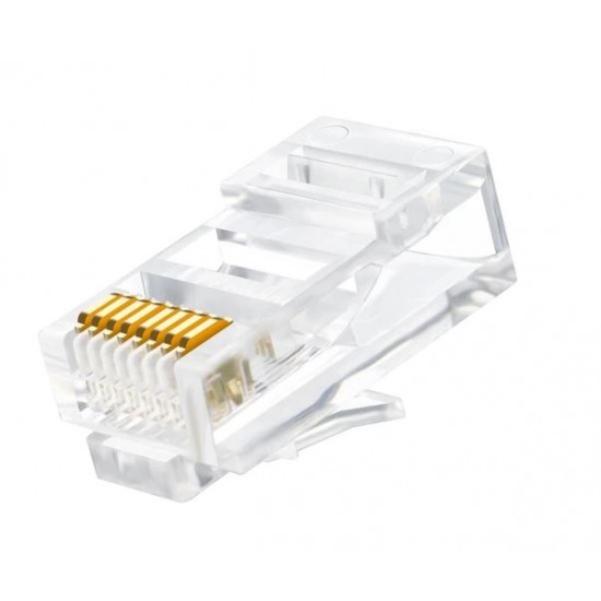 RJ45 Cat6 Yeni Nesil Delikli Jack Konnektör 10 Adet