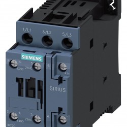 SIEMENS ÜÇ FAZLI; SIRIUS KONTAKTÖR; AC 230V BOBİNLİ; 11 KW; 1NO+1NC 25A